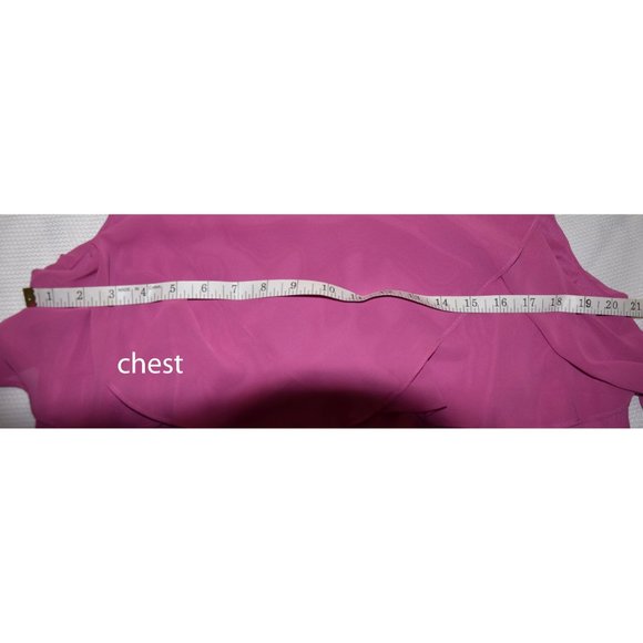 SLNY Fuschia Chiffon Dress size 14W - Picture 4 of 11